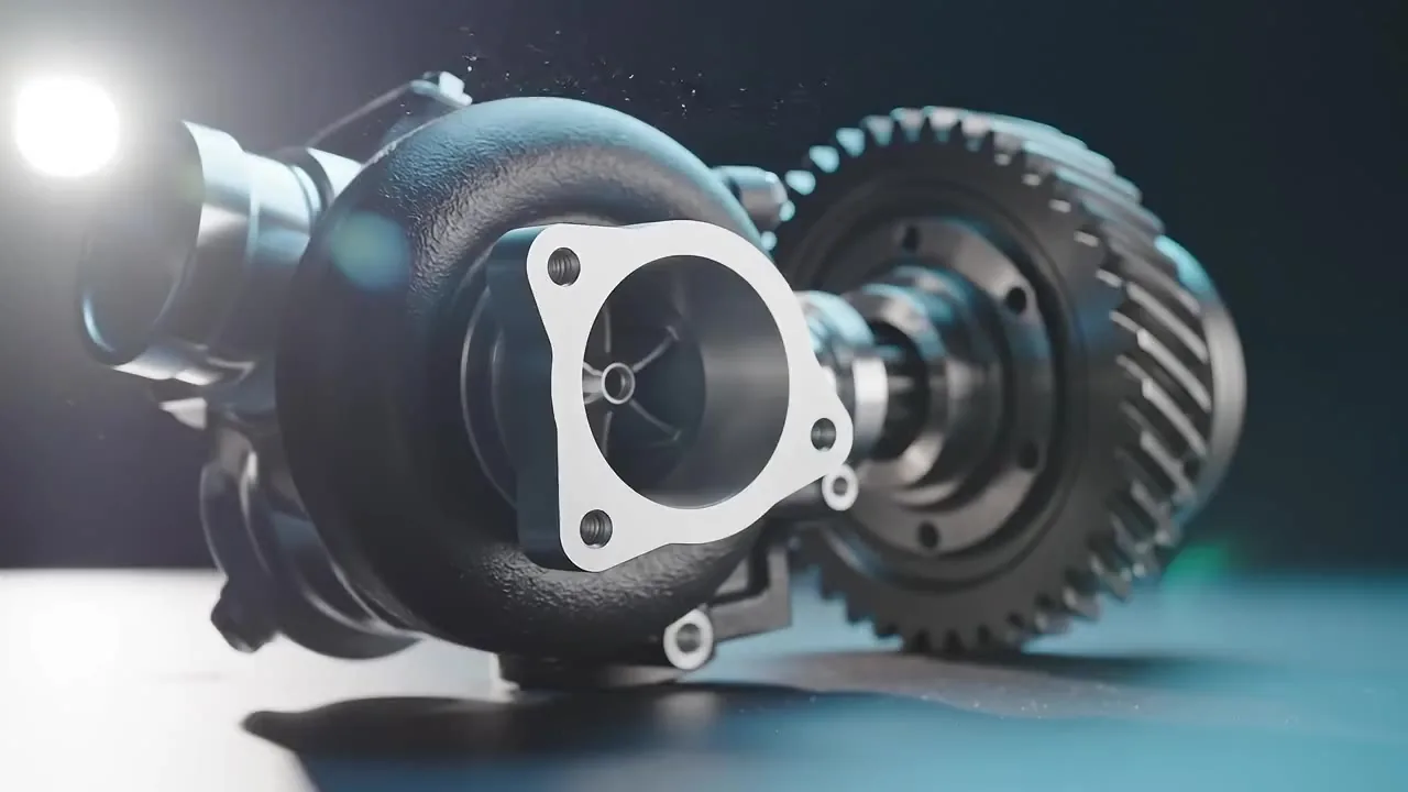Turbocompresor y engranaje de transmisión de vehículo pesado